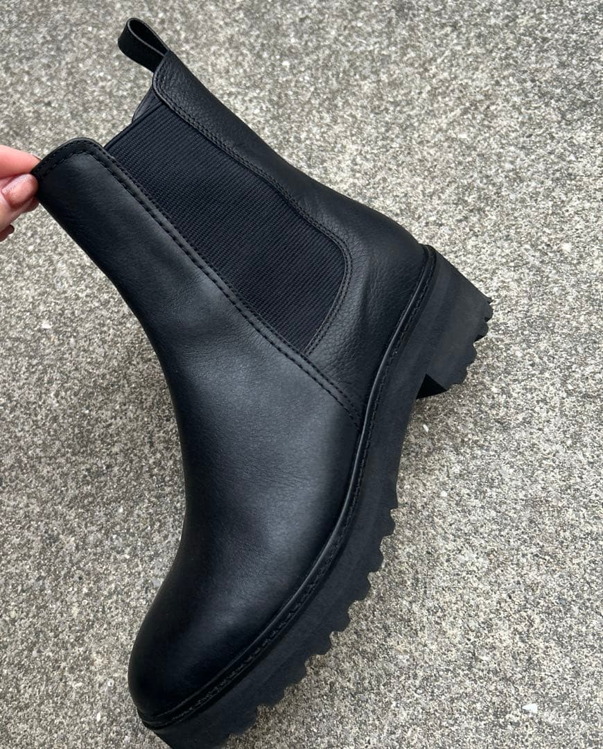 ※【Miyuki88 ※DIANA】サイドゴアブーツ ブラック 24センチ