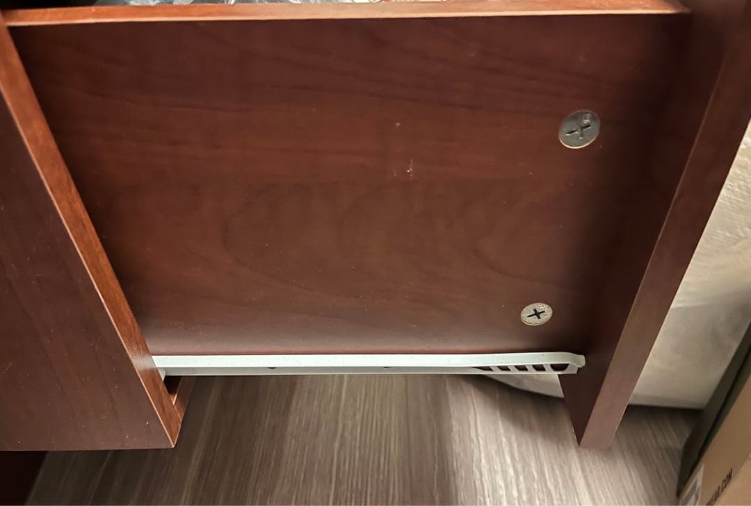 木製 デスク 120cm チーク風 引き出し ミッドセンチュリー 北欧 在宅