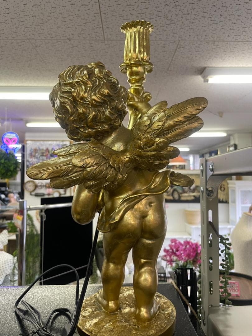 エンジェル　天使　ランプ　照明　ライト　ゴールド　フロアスタンド　テーブルライト