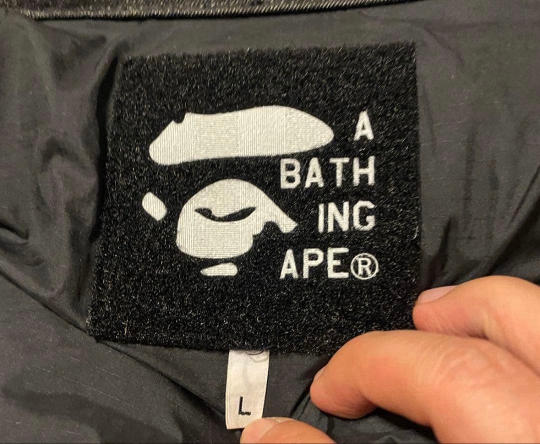 A Bathing Ape ダウンジャケット ブラック 黒
