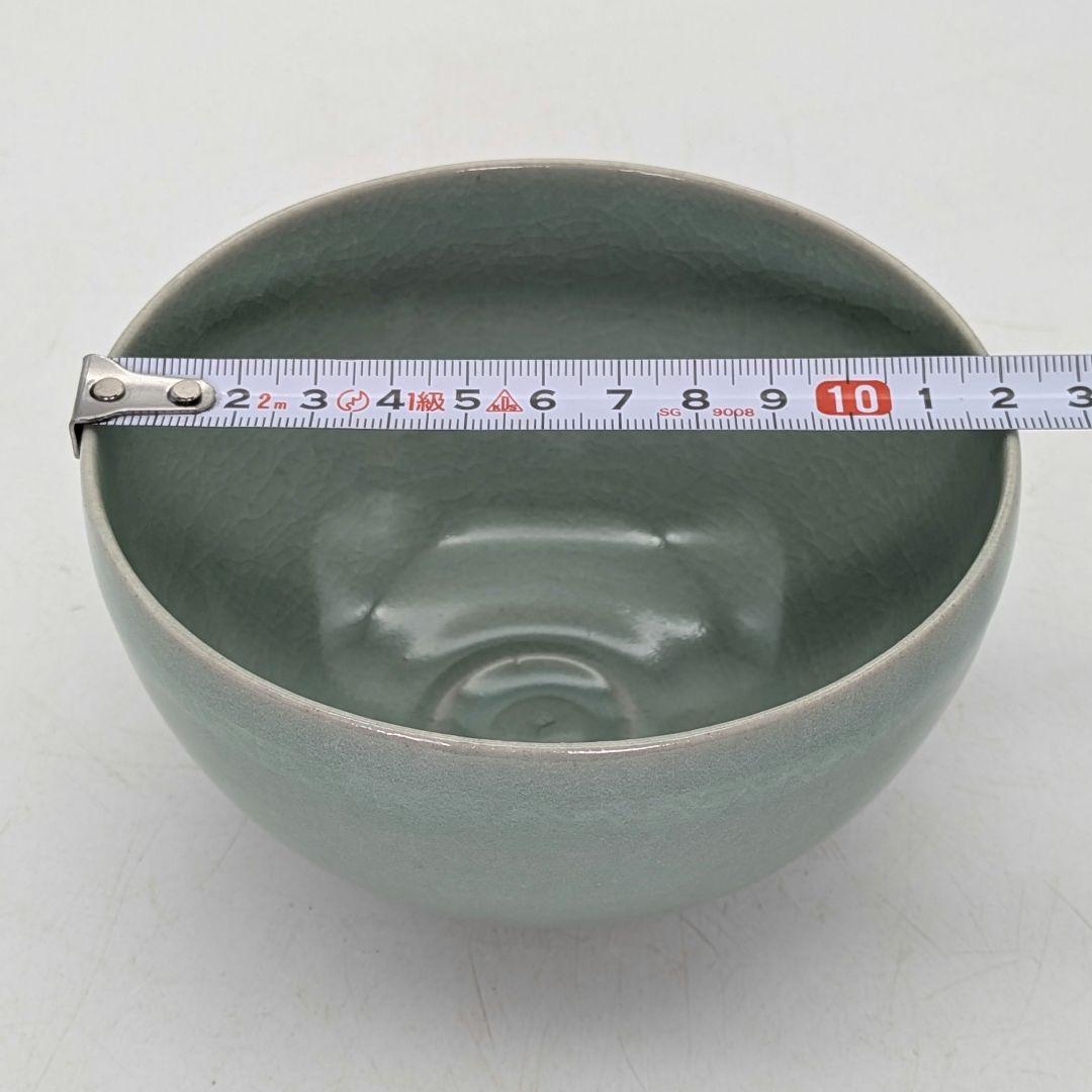 韓国人間文化財 柳海剛（柳根瀅） 高麗青磁茶碗 共箱 抹茶碗 抹茶茶碗 茶道具