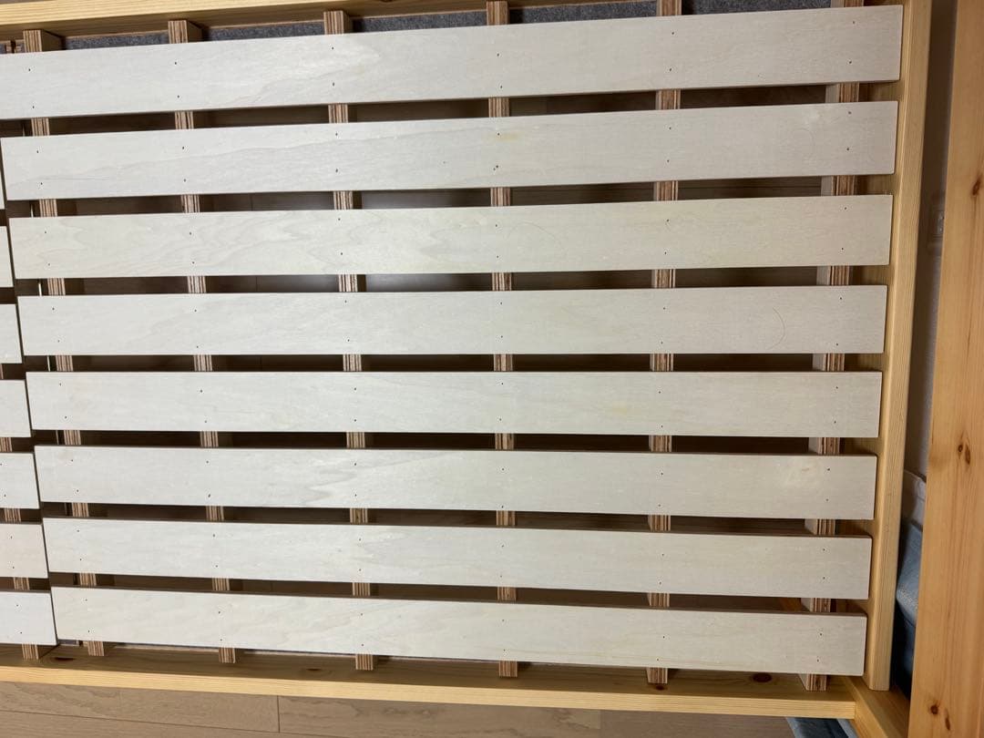 無印良品　バイン材　ベッドフレーム　スモール　木材