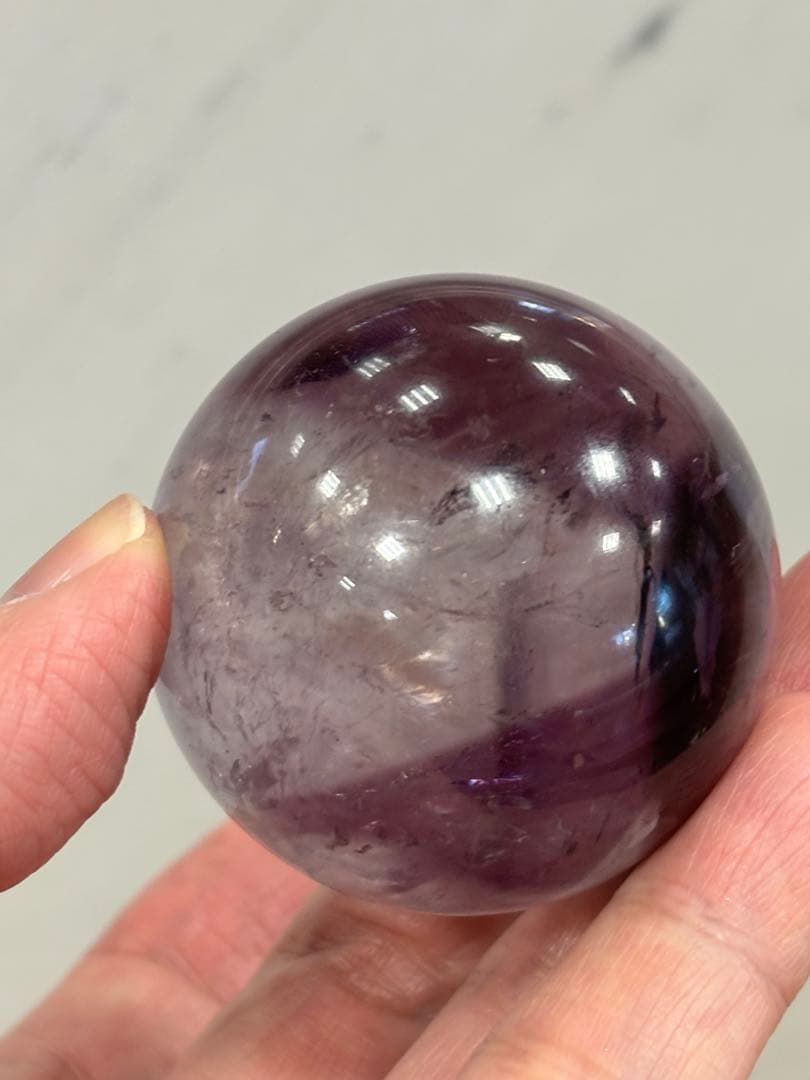 希少　アメトリントラピッチェスフィア　4.3cm ファントム　トラピッチェ　虹有