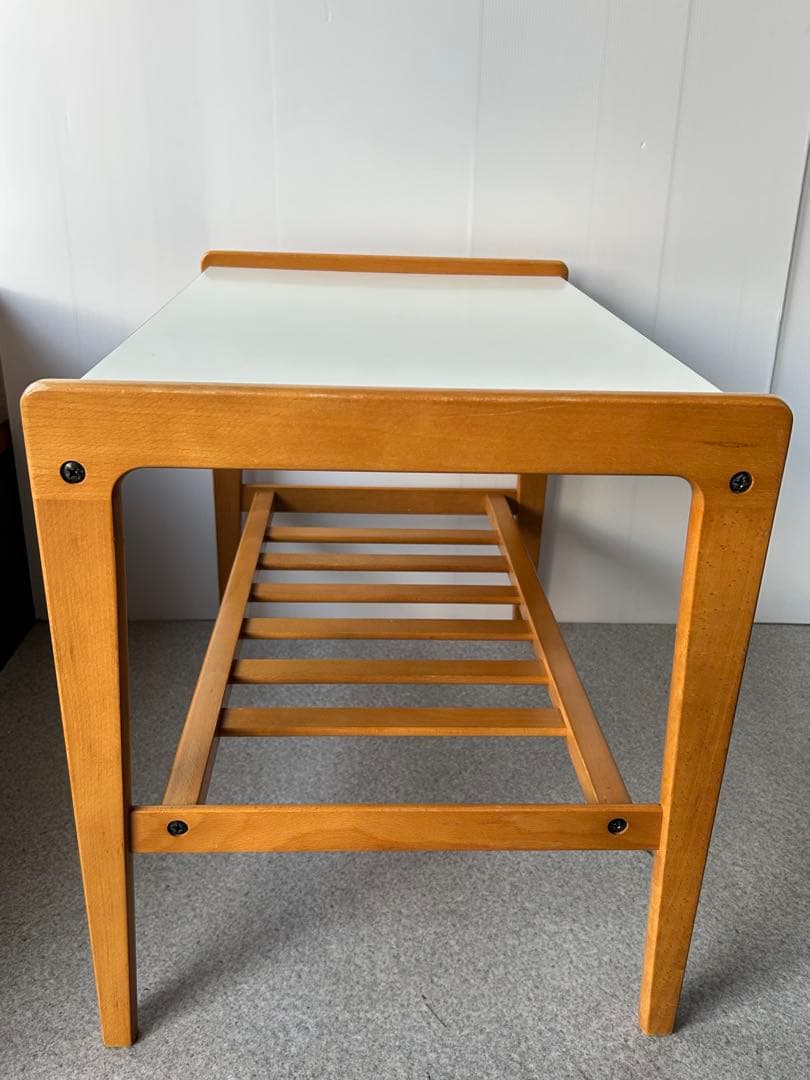 オールドカリモク　karimoku デコラトップ　サイドテーブル　ヴィンテージ