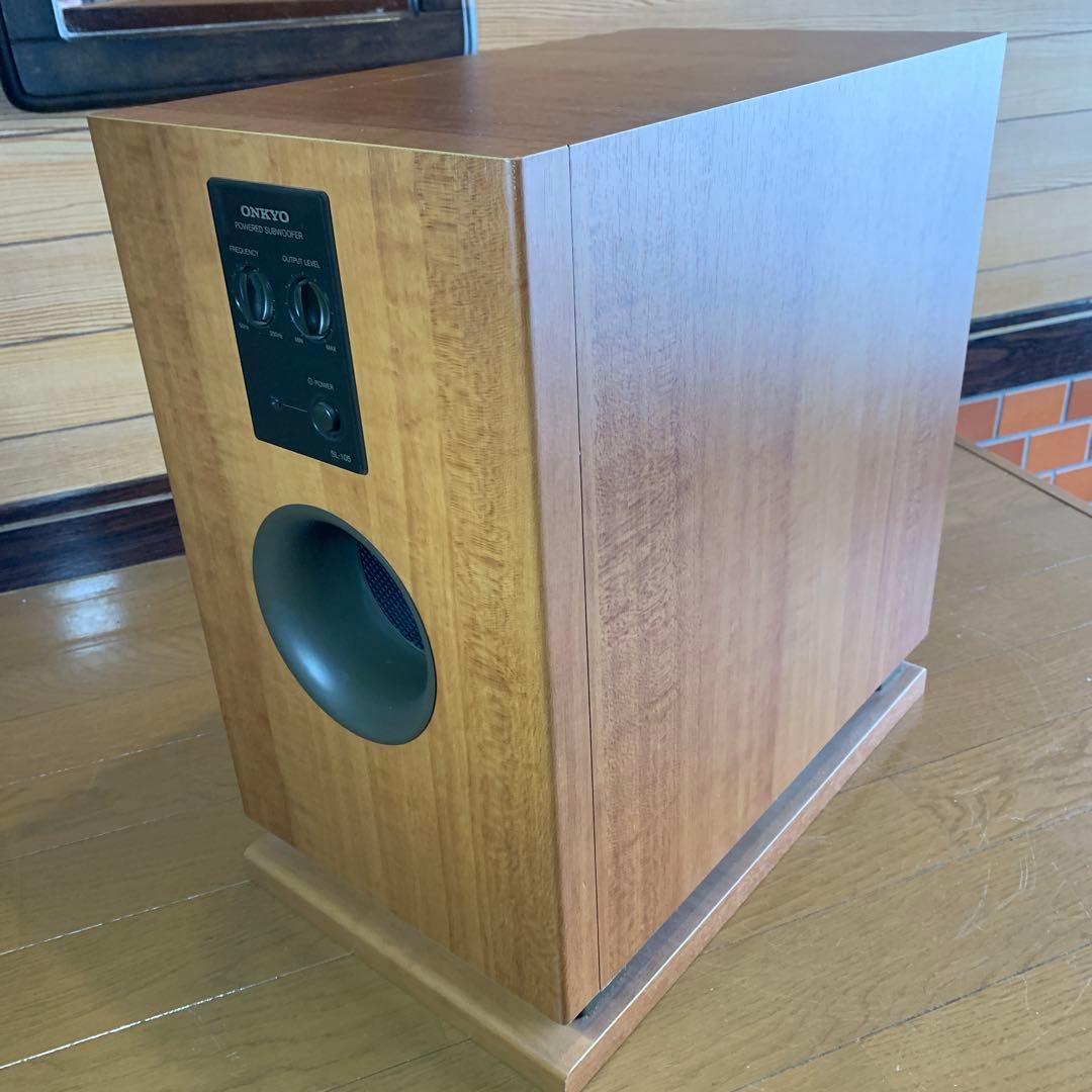 【銘機】ONKYO オンキョー SL-105 アンプ内蔵サブウーファー