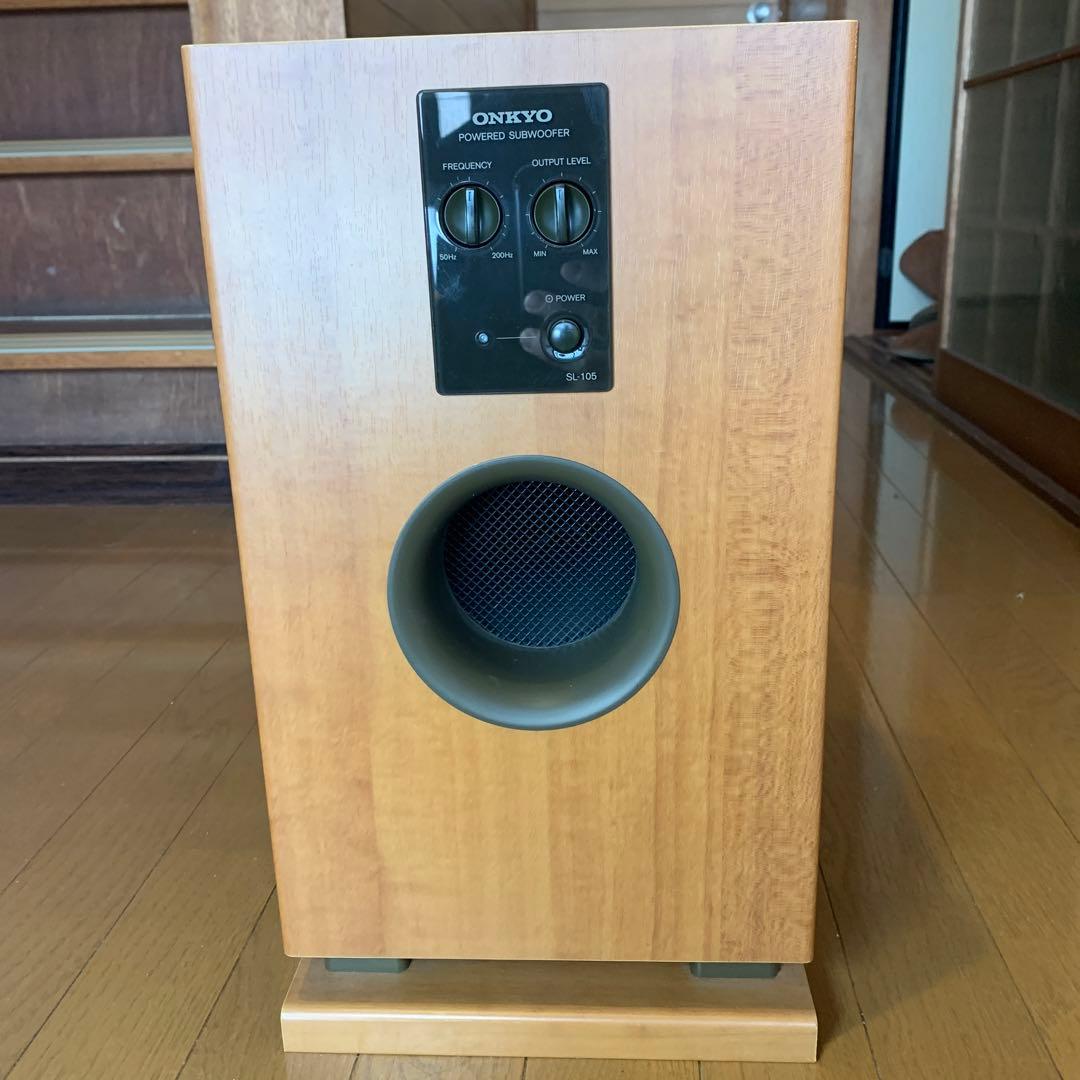 【銘機】ONKYO オンキョー SL-105 アンプ内蔵サブウーファー