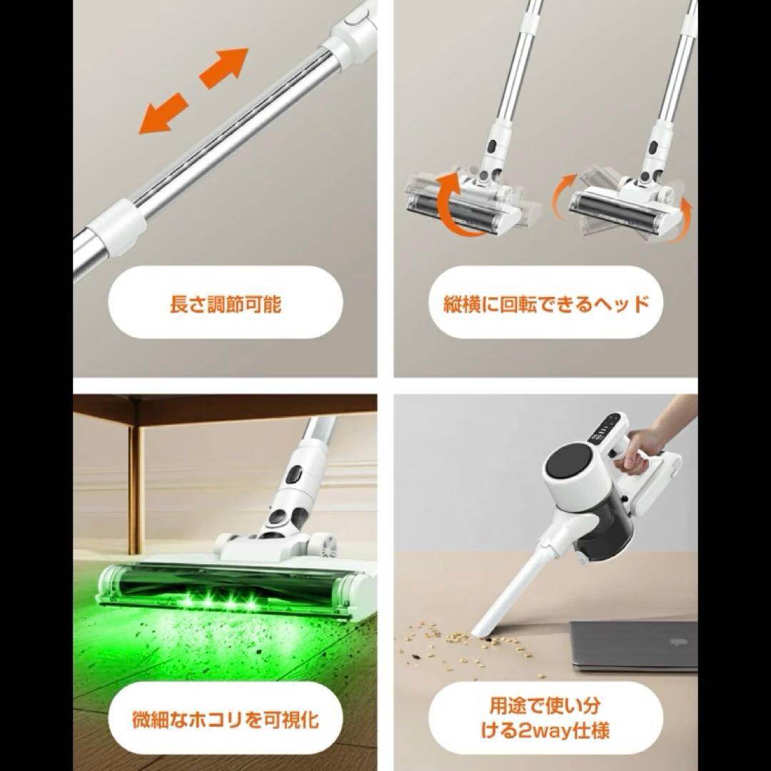 新品　掃除機 コードレス　軽量 60分長時間稼働