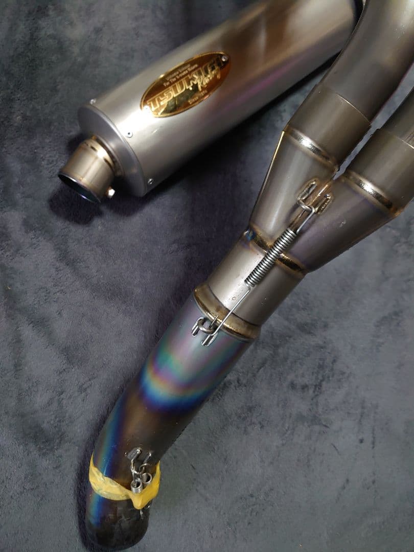 ZRX1200 1100 TSUKIGI ツキギ チタン フルエキ 美品 ♪