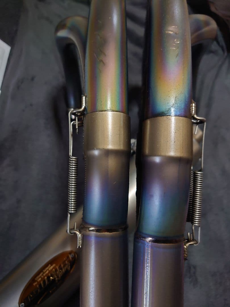 ZRX1200 1100 TSUKIGI ツキギ チタン フルエキ 美品 ♪