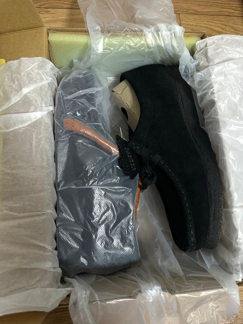 クラークス wallabee BLACK クロ　25〜25.5cm