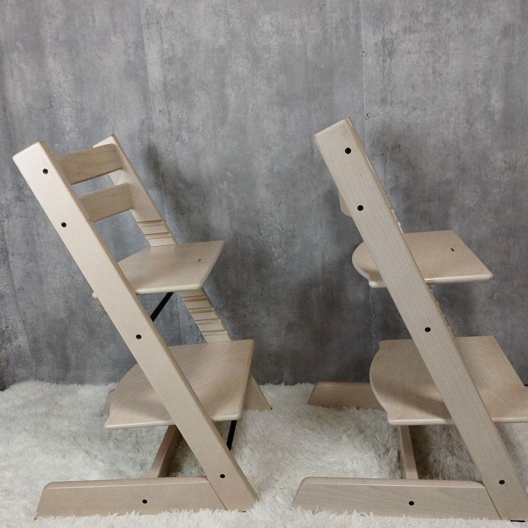 STOKKEストッケトリップトラップ ホワイトウォッシュシリアル4 2脚セット