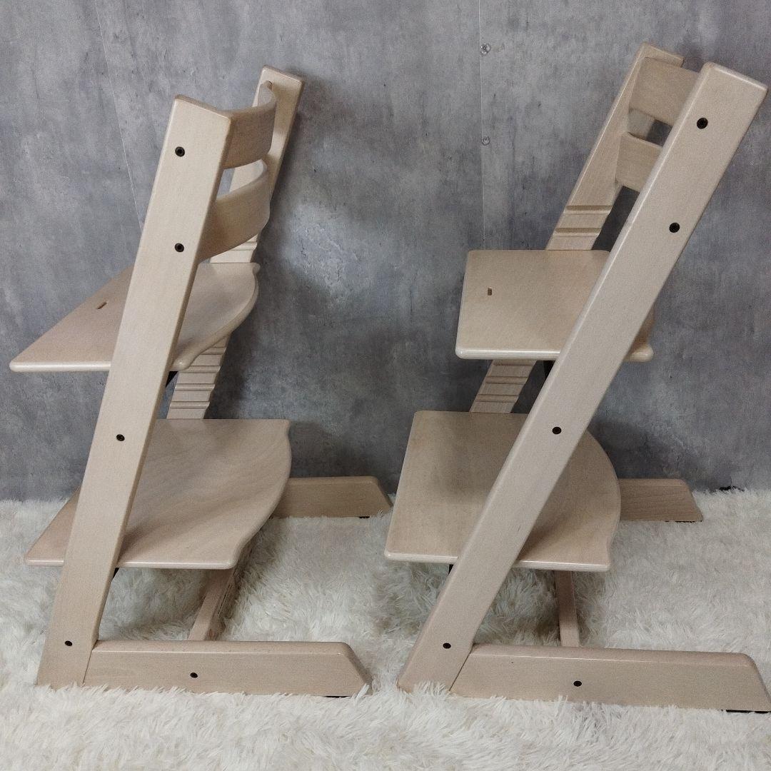 STOKKEストッケトリップトラップ ホワイトウォッシュシリアル4 2脚セット