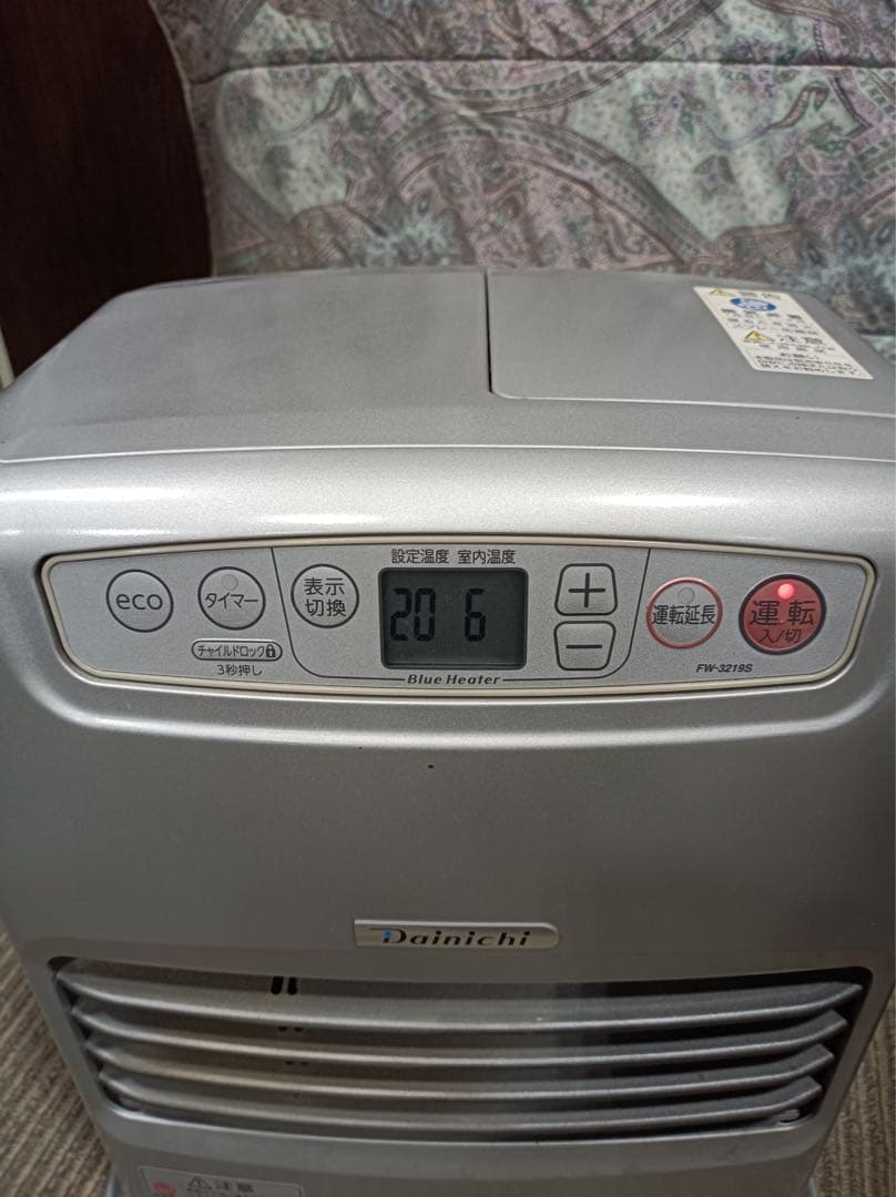[八6826] ダイニチ 2019年製 ブルーヒーター FW-3219S