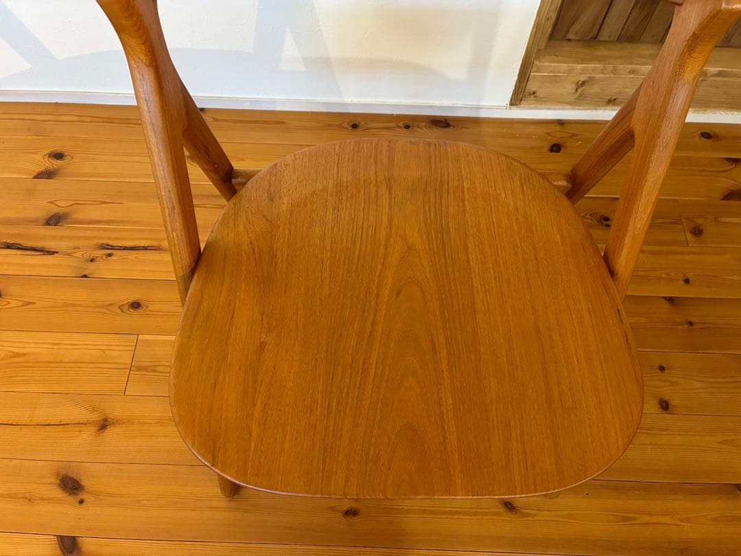 チーク　チェア　美品CHLOROS Scissors ❶　木製　クロロス北欧家具