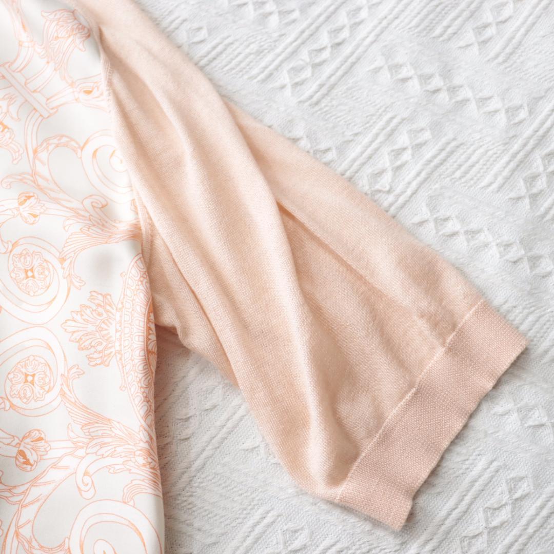 希少アンサンブル！エルメス　ツイルレーヌセットアップ　セリエボタン　カシミア