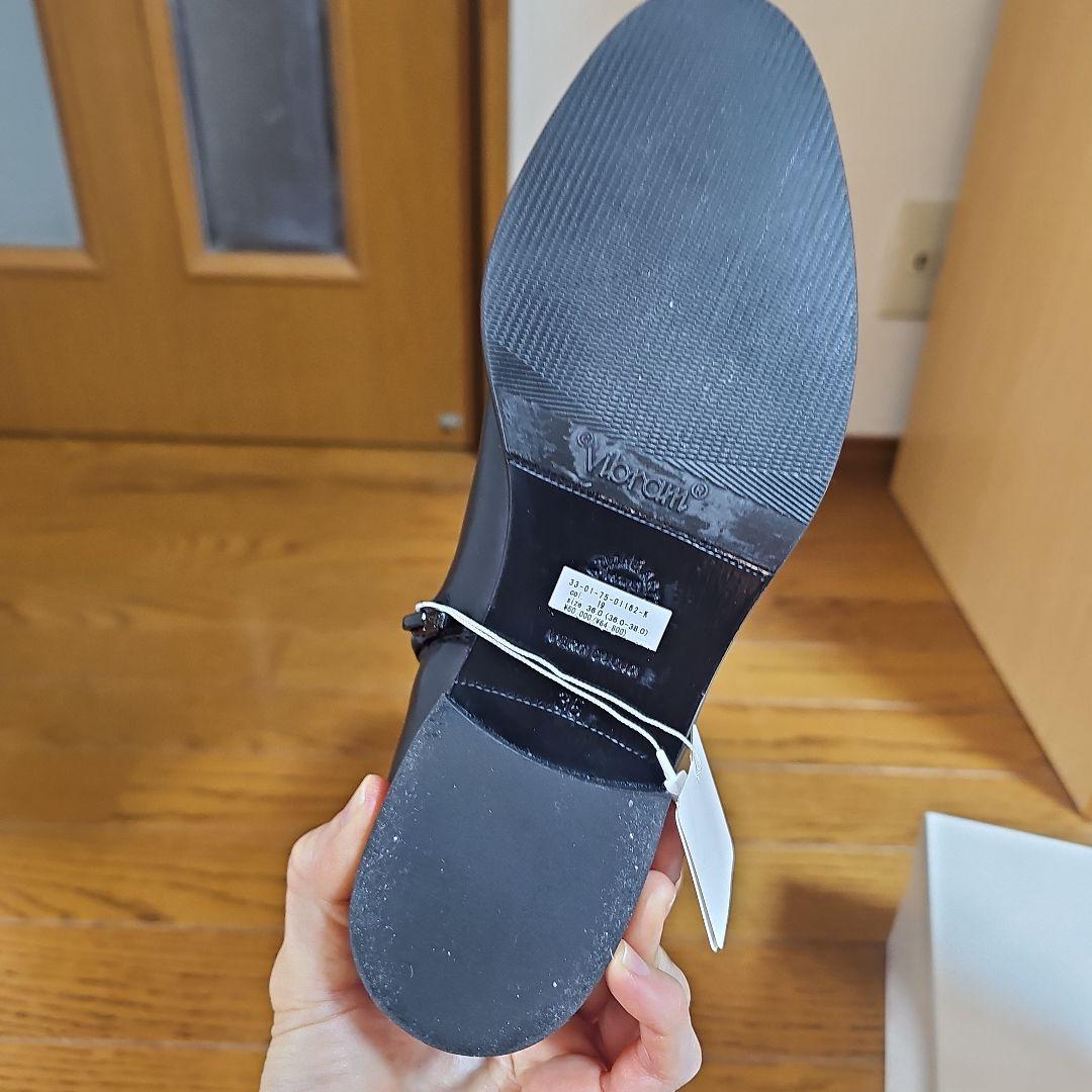 限定TOMORROWLAND　ブラックレザー ロングブーツ