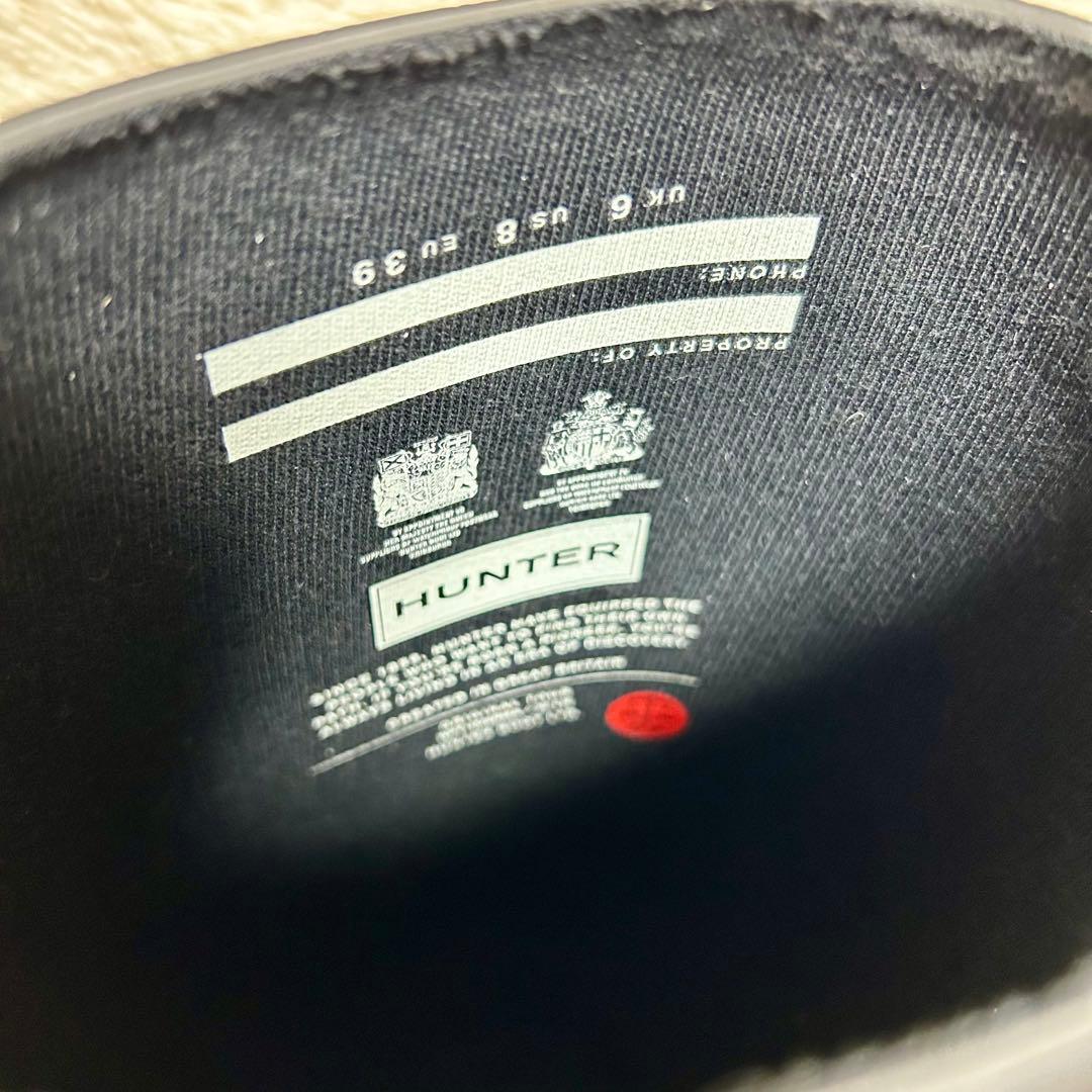 【新品・未使用】HUNTER ハンターレインブーツロングUK6 25cm 黒