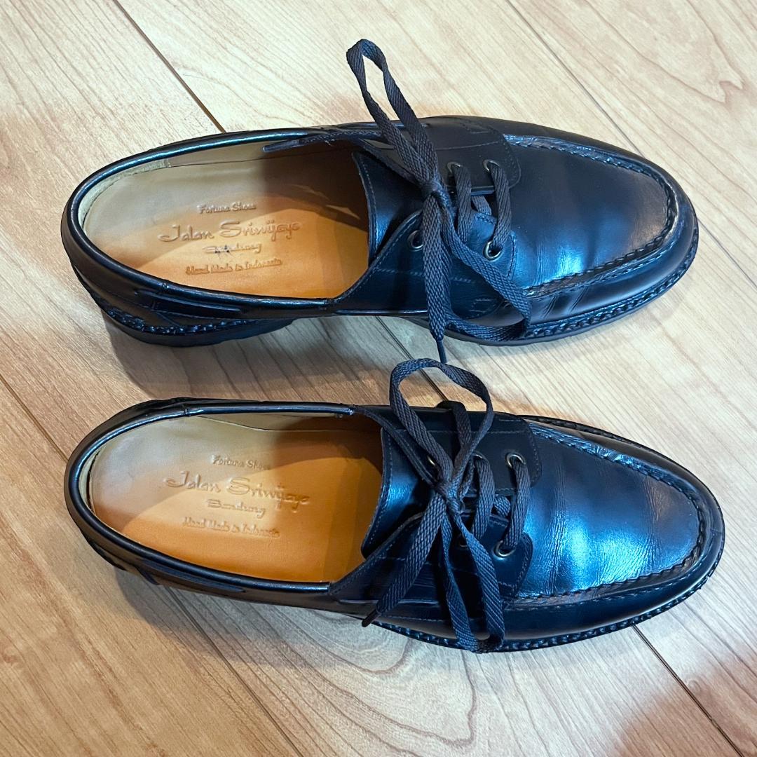 中古　24.5～25cm ジャランスリウァヤ デッキシューズ　98978 黒