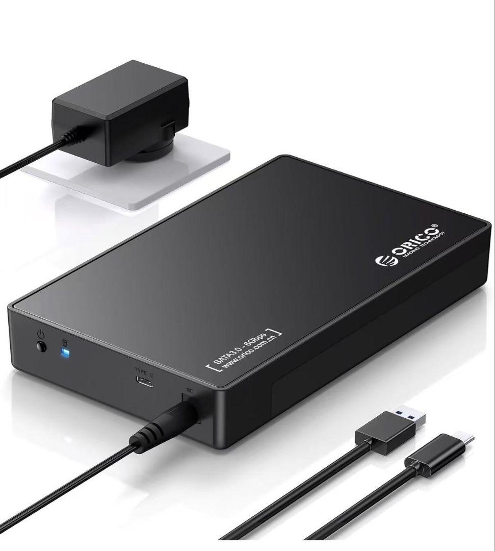 3TB ORICO 3.5インチ外付けHDD USB 3.0 typeC 録画