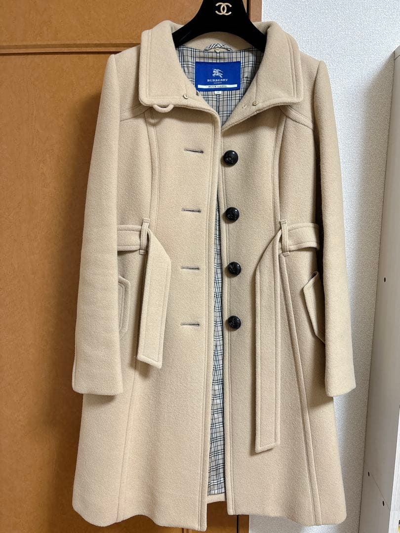 BURBERRY BLUELABEL ウールコート 40 ベージュ
