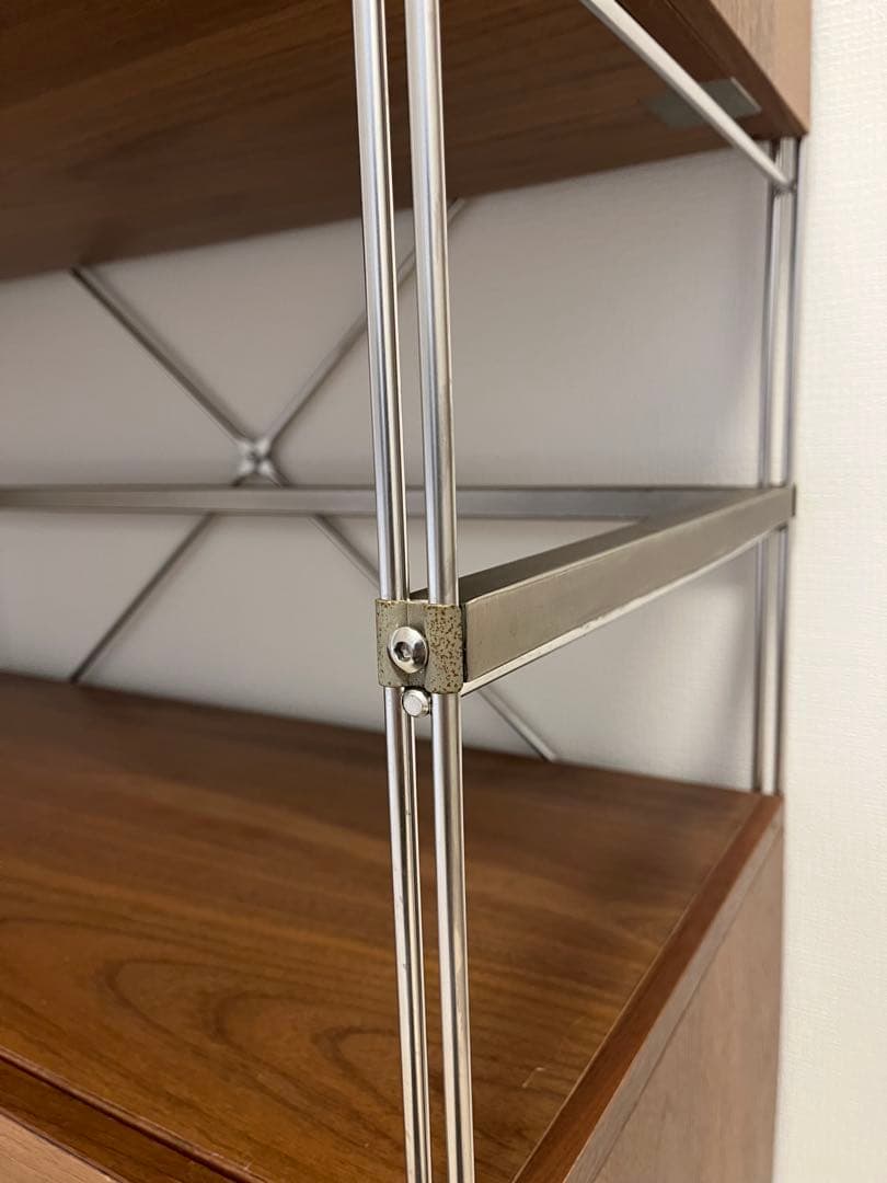 MUJI 無印良品 ユニットシェルフ ワイド 小 引き出し＋ガラス引き戸付き