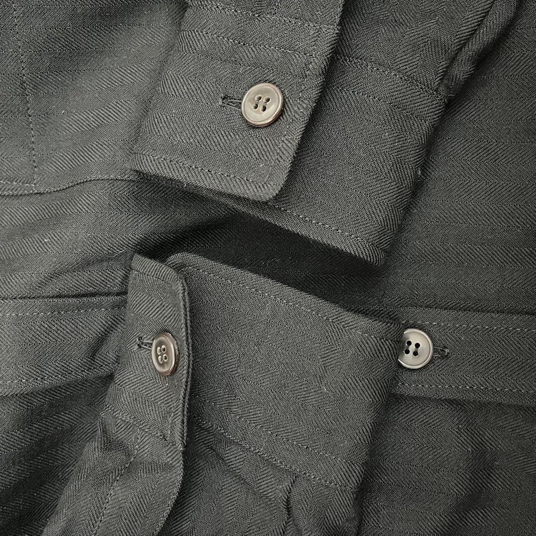 ★tricots comm des garçon ウールヘリンボーンシャツ