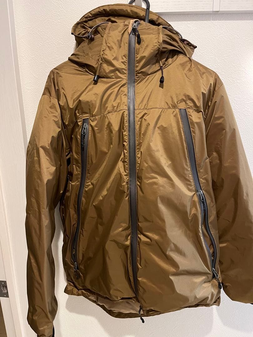 NANGA ブラウン ダウンジャケット フード付き