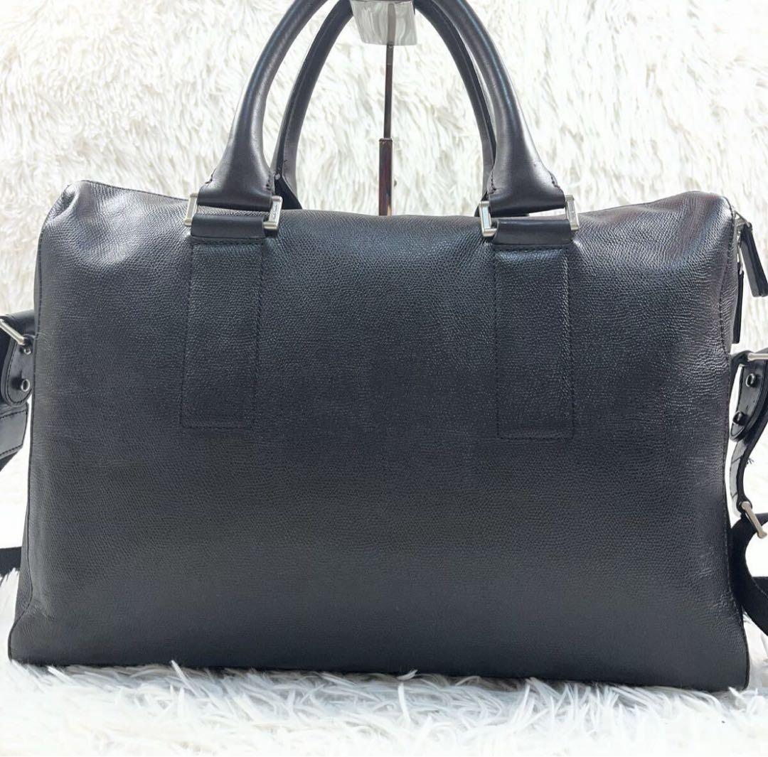 Paul Smith 2way レザー シボ革 斜め掛け A4 メンズ 黒