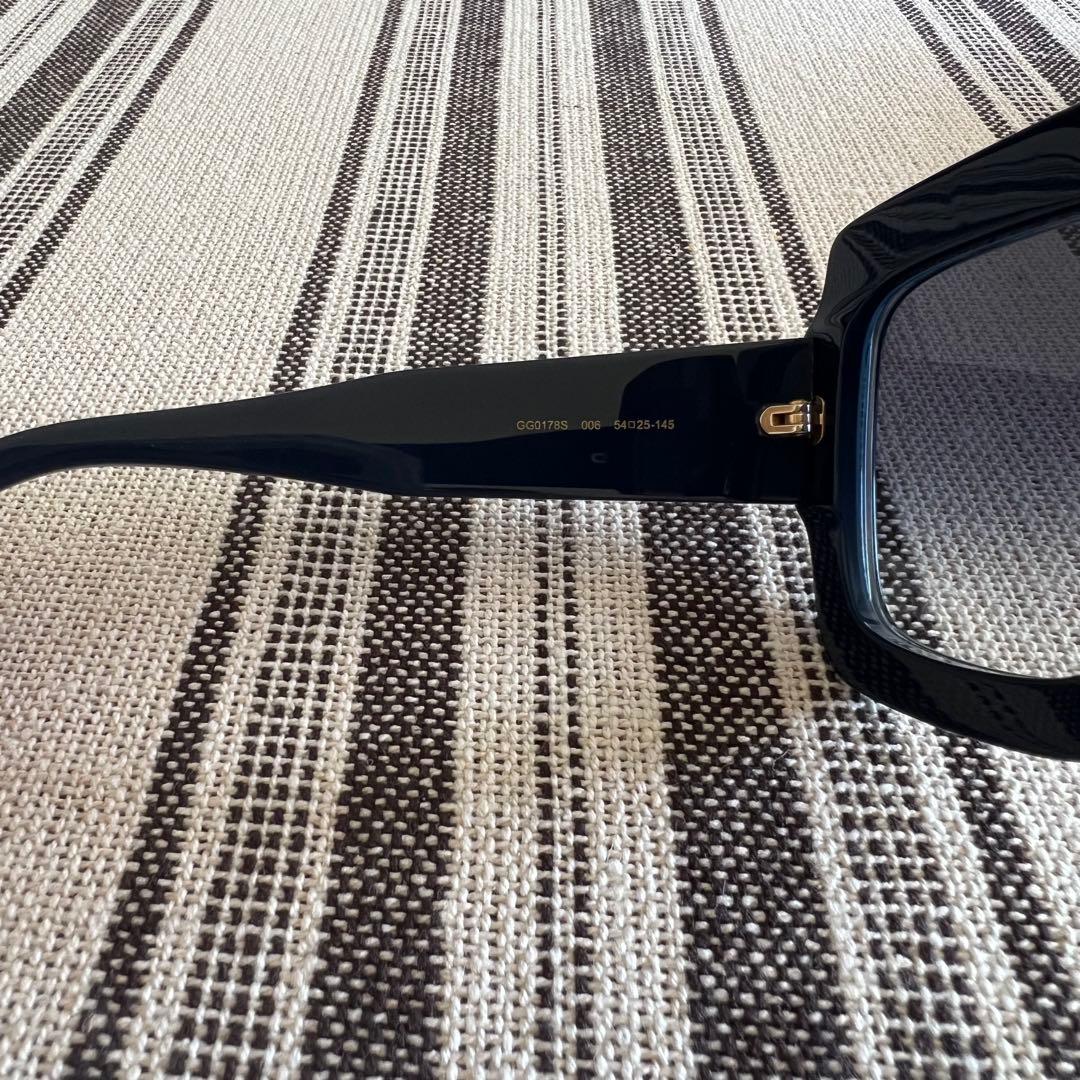 小物 GUCCI sunglasses Blue Square Frame