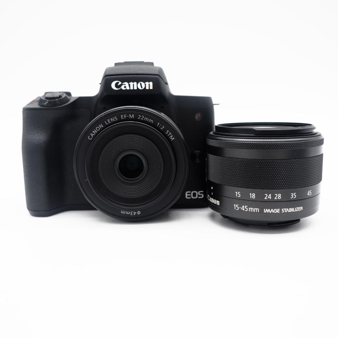 ショット数1000回未満✨ Canon Eos Kiss M ダブルレンズキット