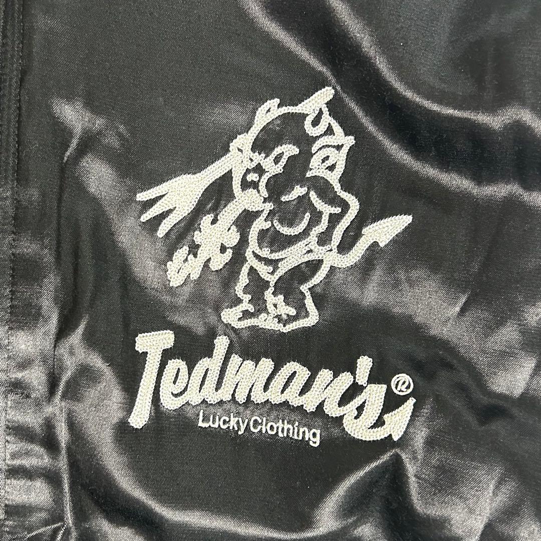 【希少】TEDMAN テッドマン リバーシブル スタジャン 42 黒× 刺繍