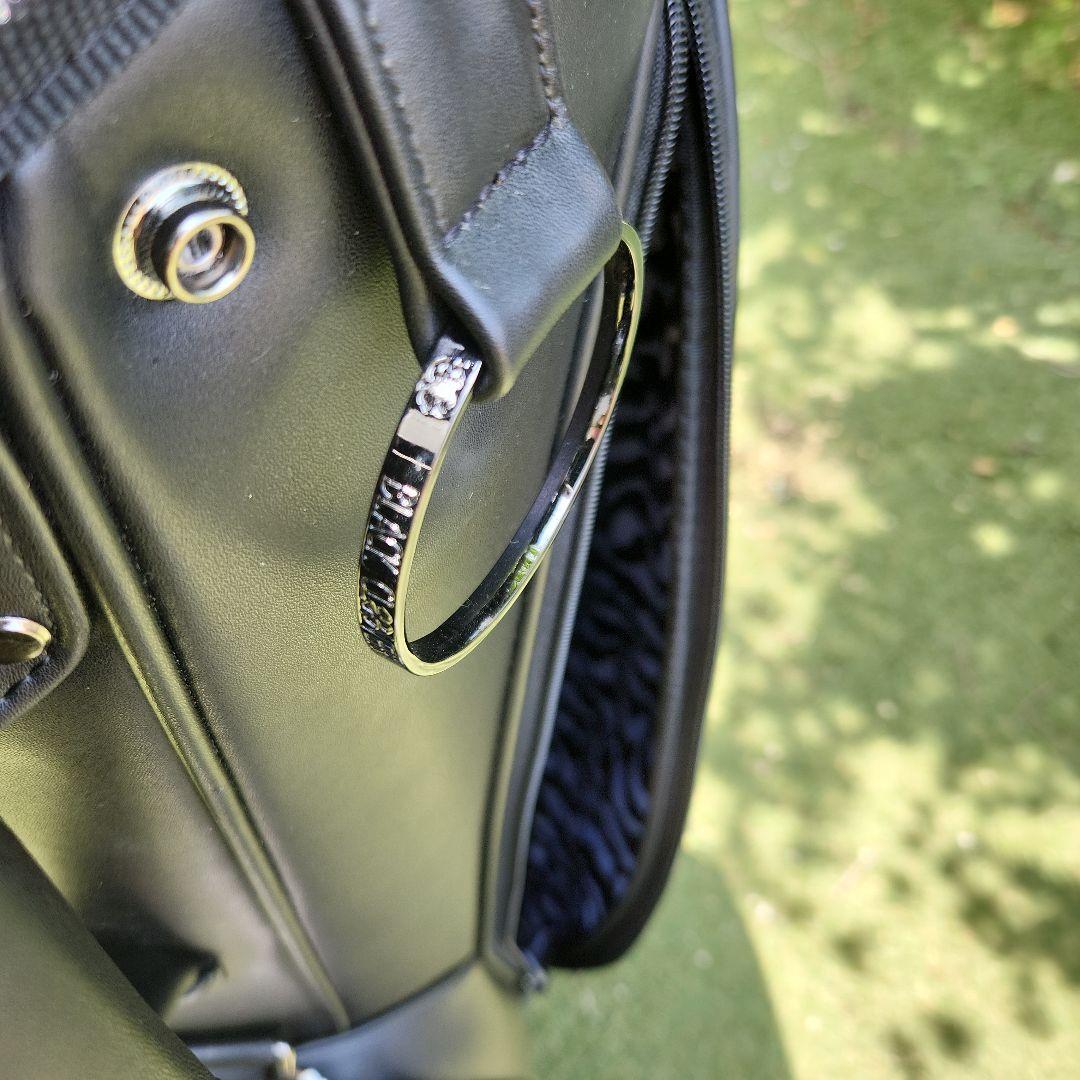 ゴルフキャディバッグ ブラック　BLACK CLOVER