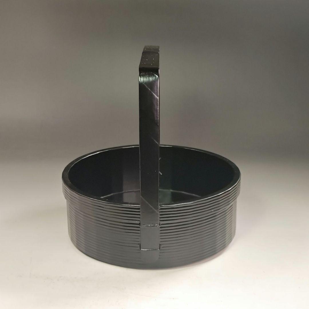 ウ257 莨盆『梅田宗恵作』『宗旦好　一閑塗　手付　煙草盆　共箱』茶道具