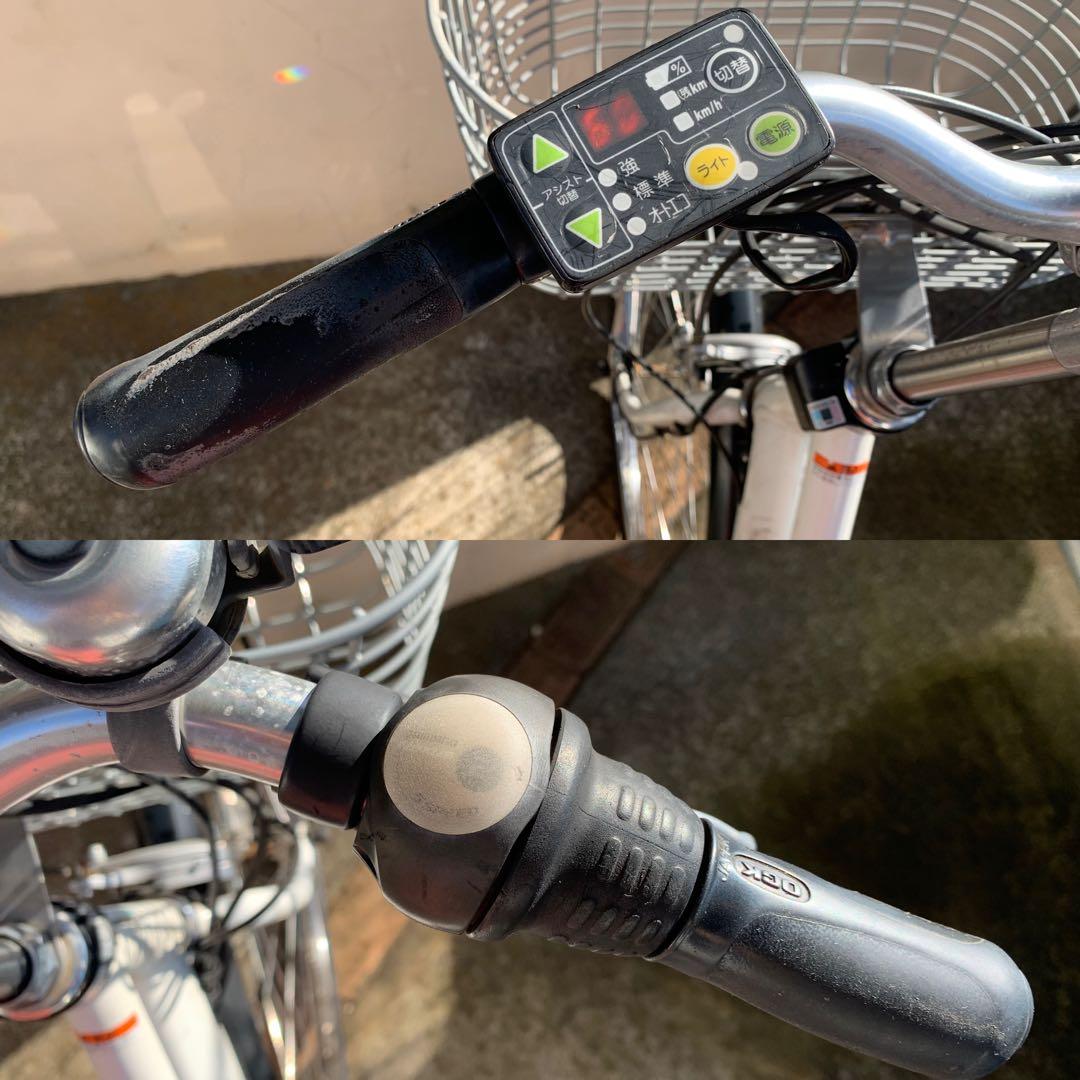 ホワイト 電動アシスト自転車 シティタイプ