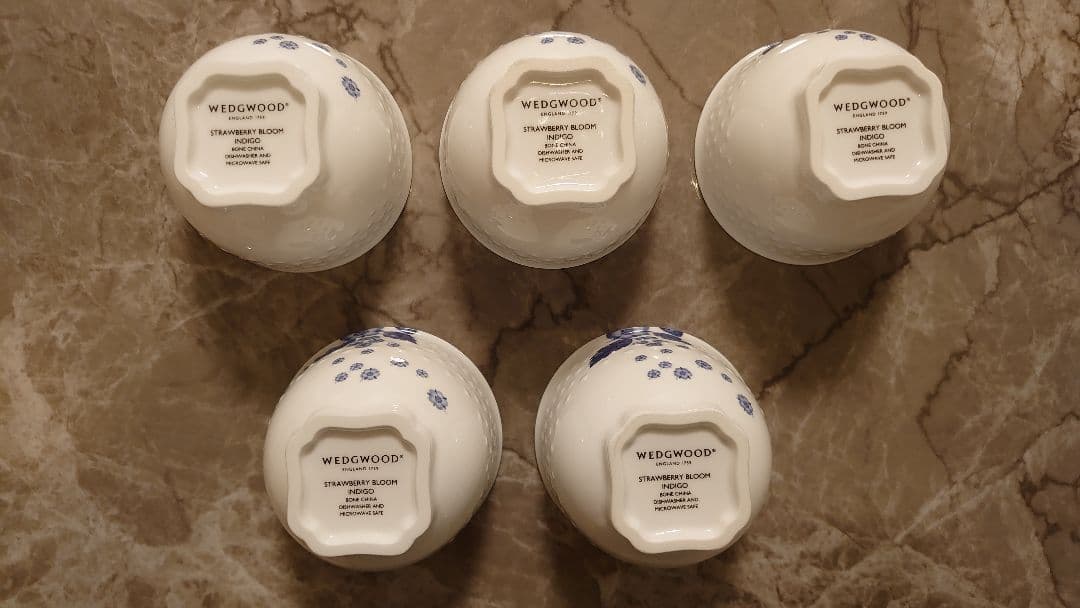 【期間限定値下～2/10】ウエッジウッド ストロベリー ブルーム インディゴ