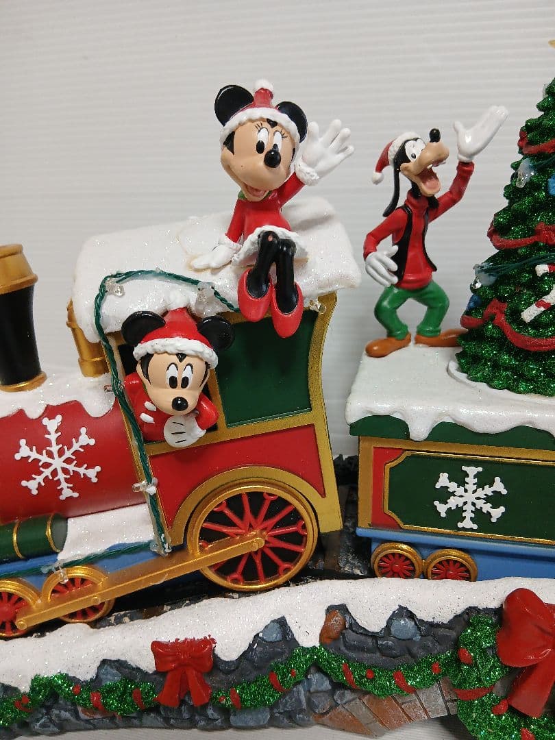 ディズニー　クリスマストレイン　サウンド付き、クリスマス飾り　照明LED