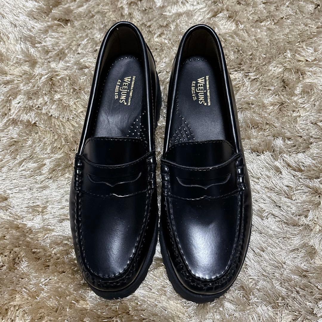 ロネ　G.H.BASS WEEJUNS ローファー 厚底 black