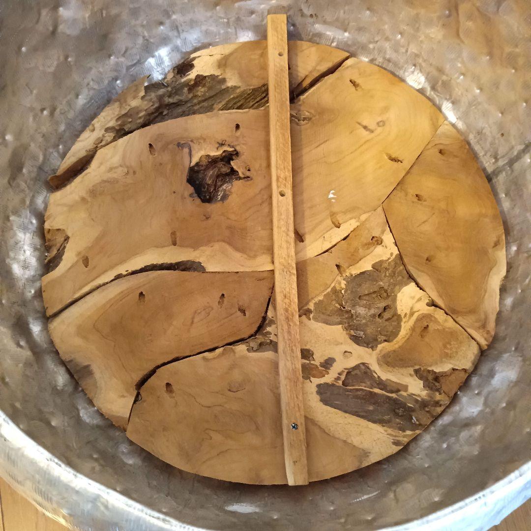 手作り ハンドメイド コーヒーテーブル アルミ×ウッド インテリア