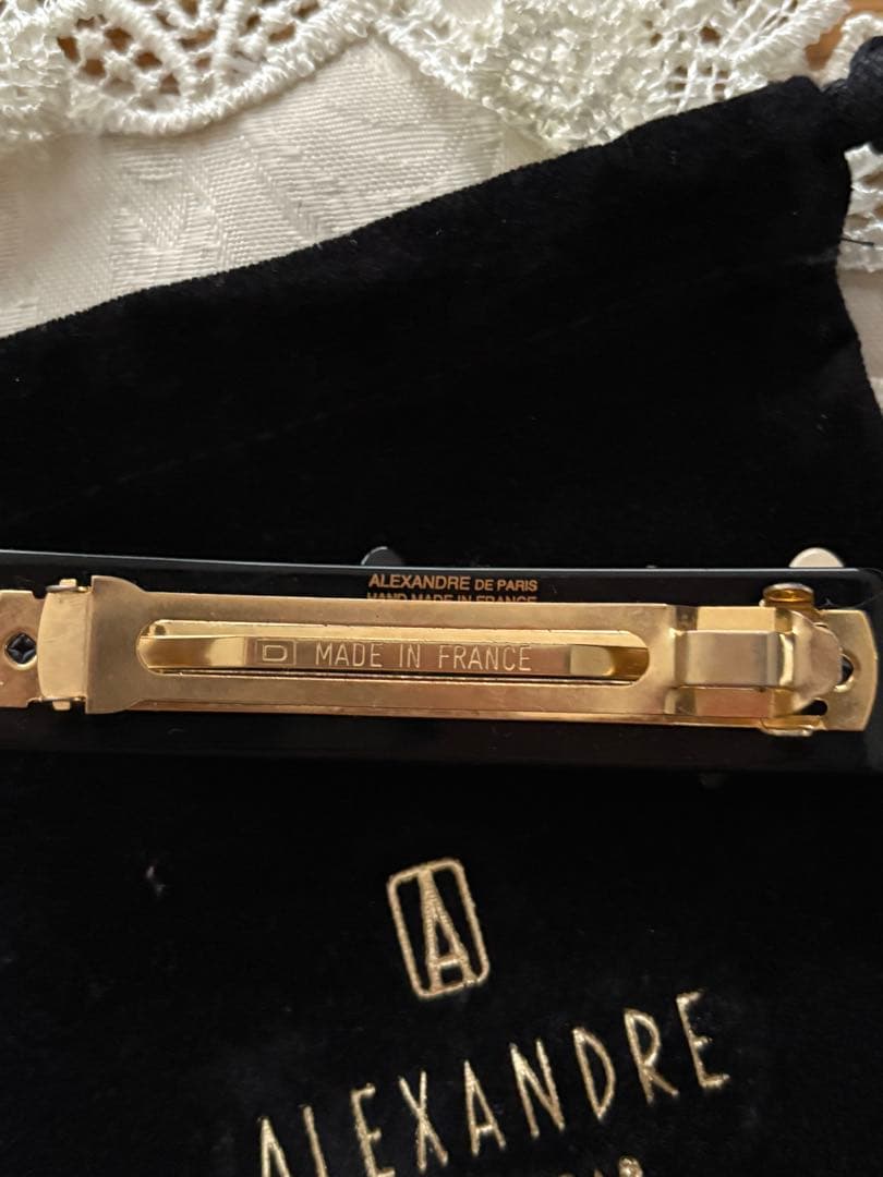 アレクサンドルドゥパリ　バレッタ　フラワー