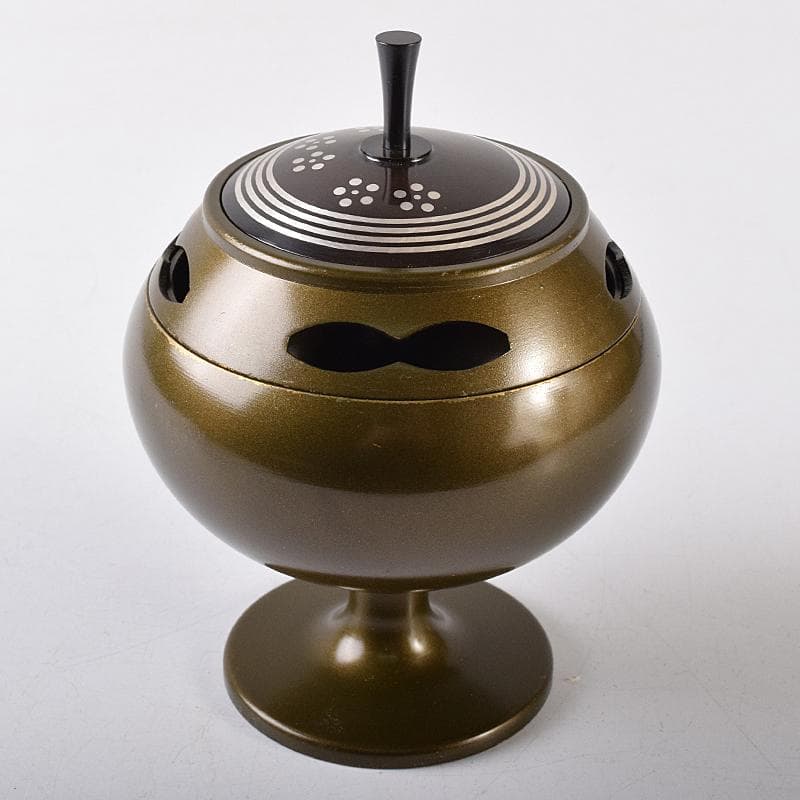 人間国宝　中川衛作　銀象嵌　香りの器　香炉　ポプリ・オイル付　共箱　MR8734