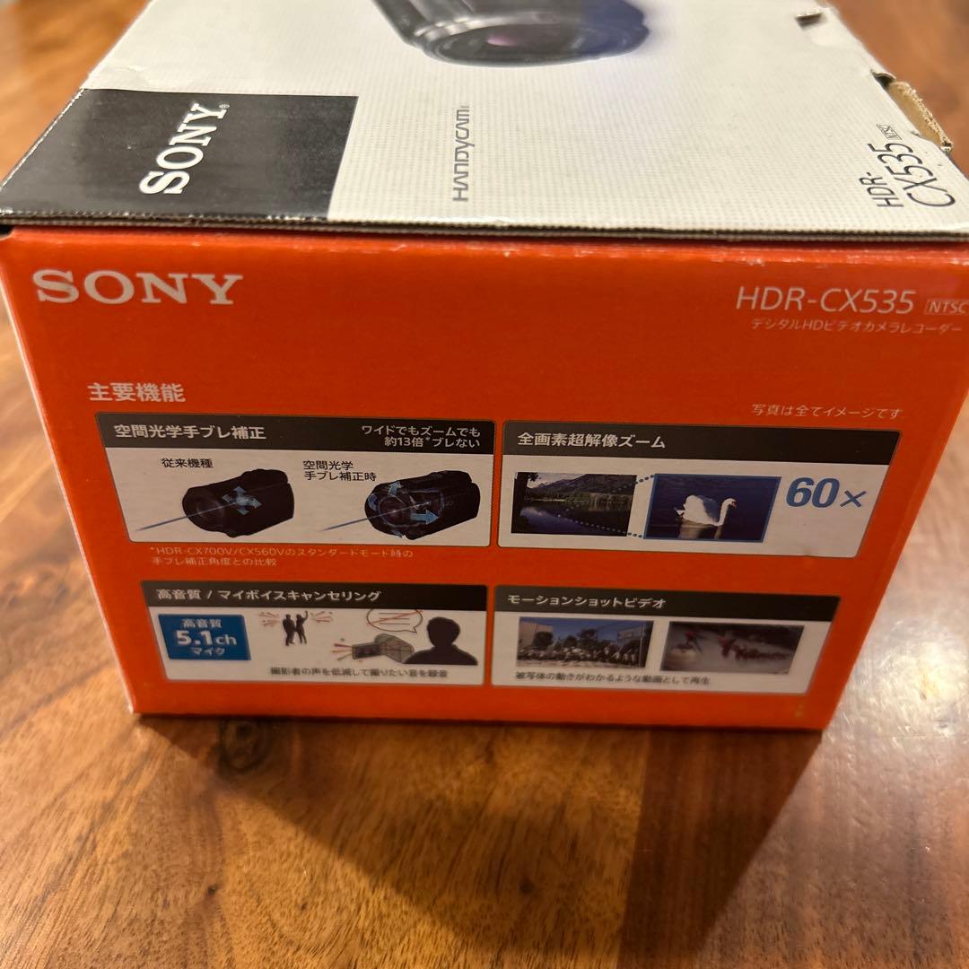 【訳あり】SONY HDR-CX535 ビデオカメラ ボルドーブラウン