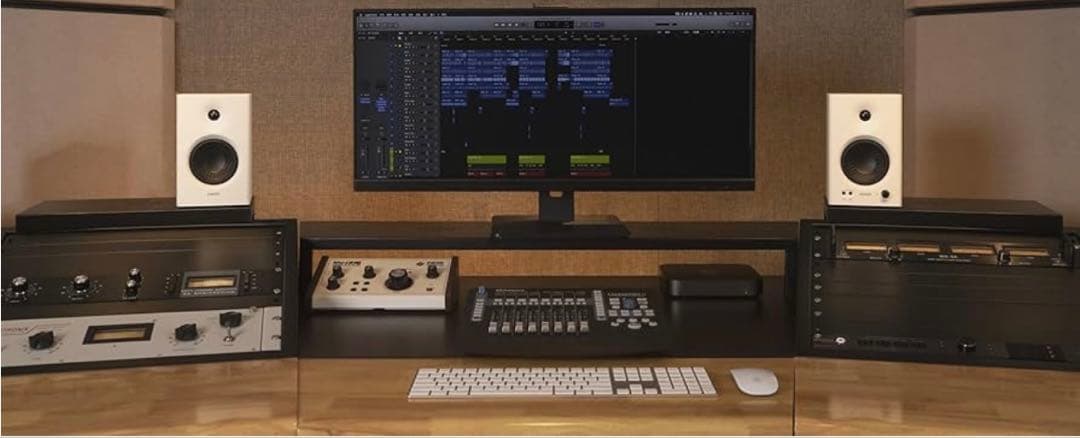 Edifier MR4 ホワイト+ MOGAMI2534 RCAケーブル