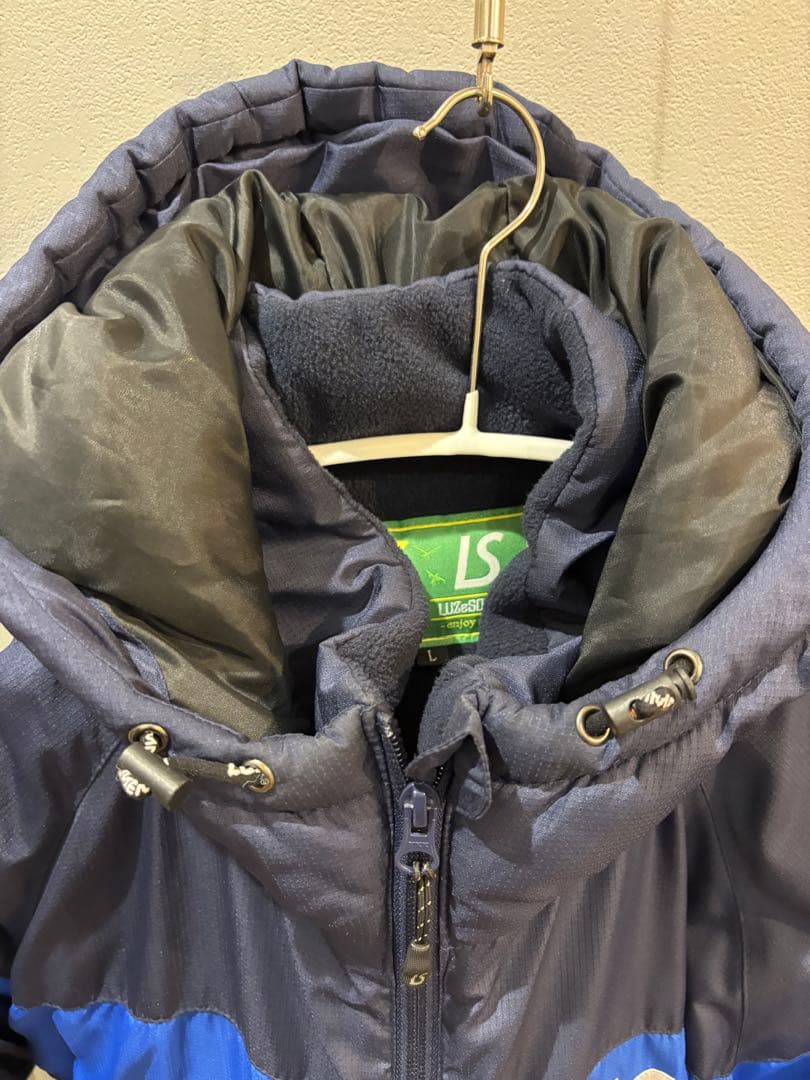 LUZeSOMBRA フード付きダウンジャケット ネイビー/ブルー