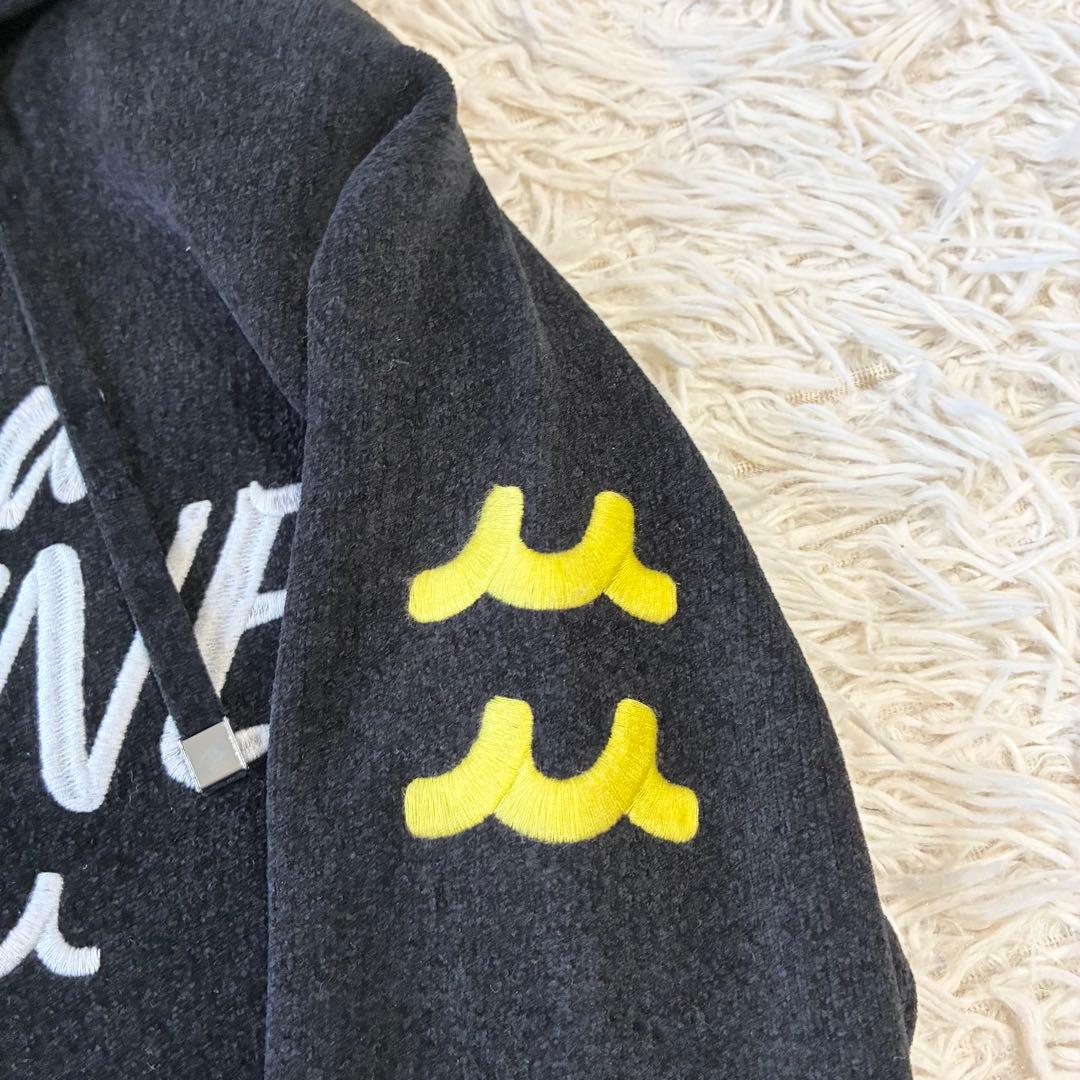 新品 ムータマリン モールスムースニット ジップパーカー ブラック