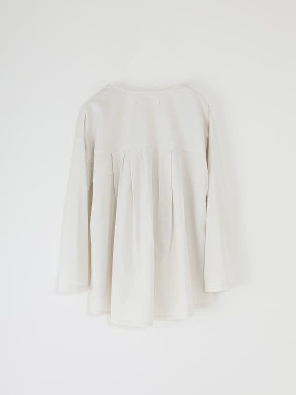 2025年 evam evaコットン　ウールノーカラーシャツ　24,200円