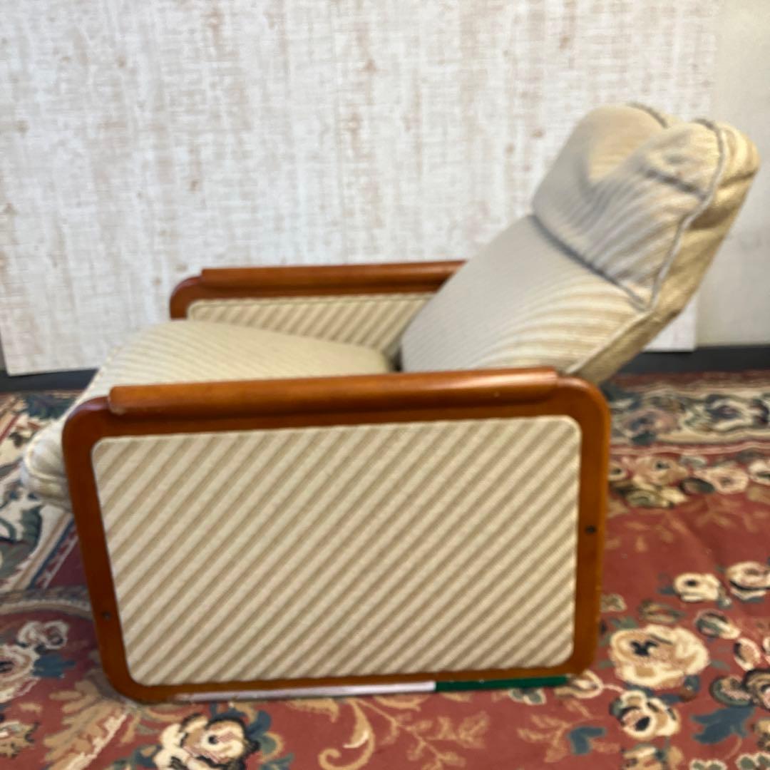 昭和レトロ カリモク リクライニングチェア 一人掛けソファー ロビーチェア