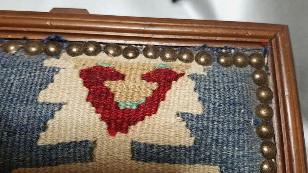 ヴィンテージ オールマイティーキリム 小物入れ 木箱 ディスプレイ