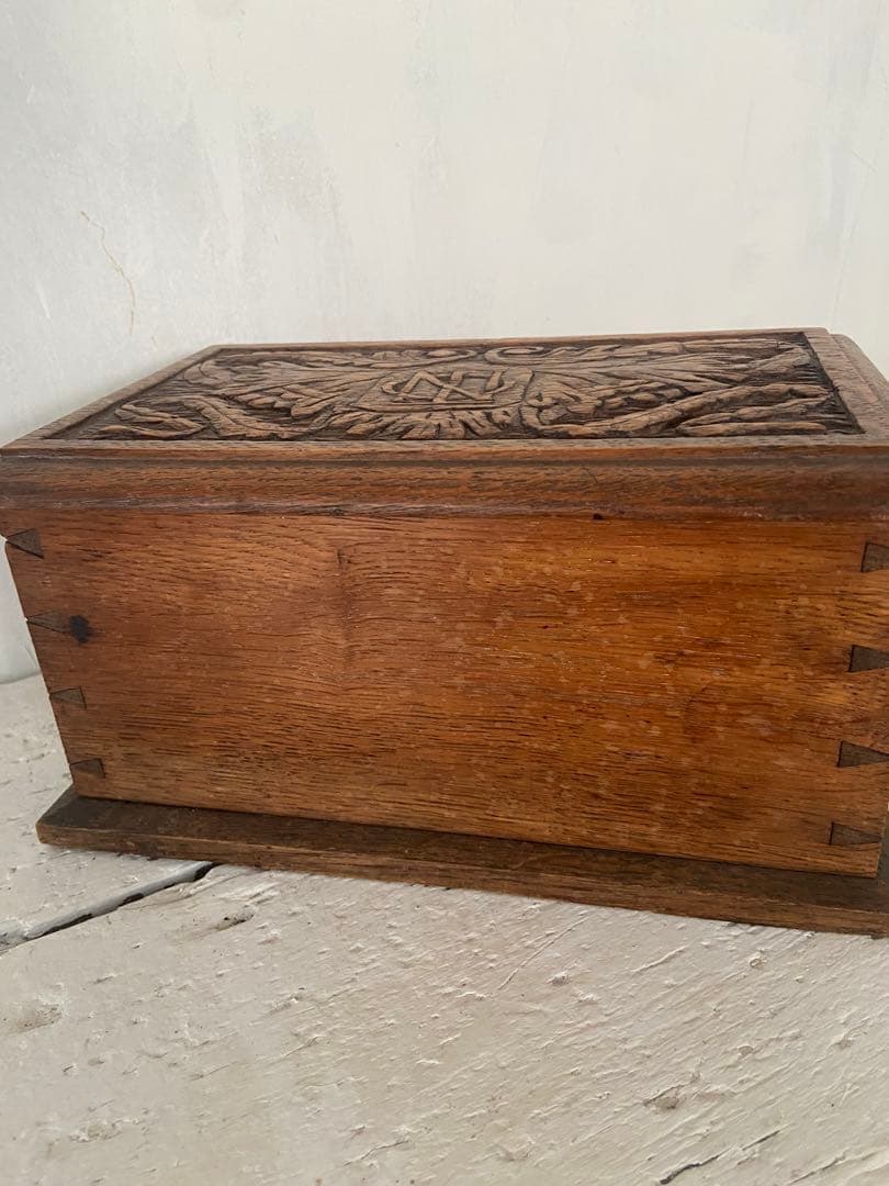 アンティーク　木製ボックス　手工芸　ウッドボックス