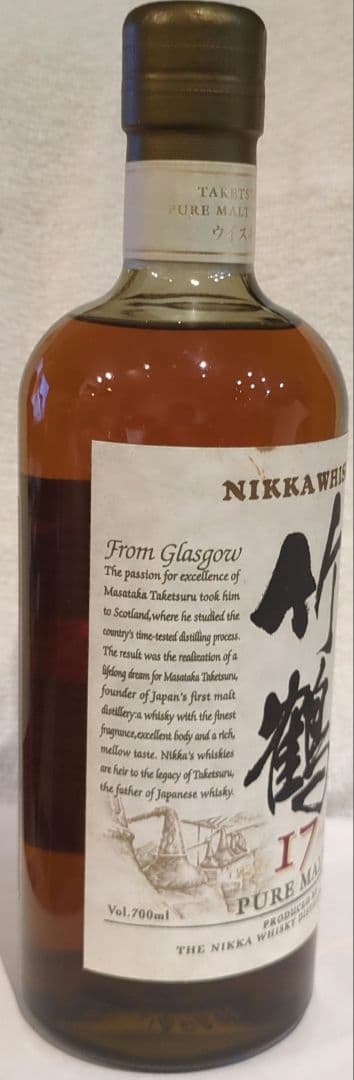 未開封　NIKKA WHISKY 竹鶴17年 ピュアモルト