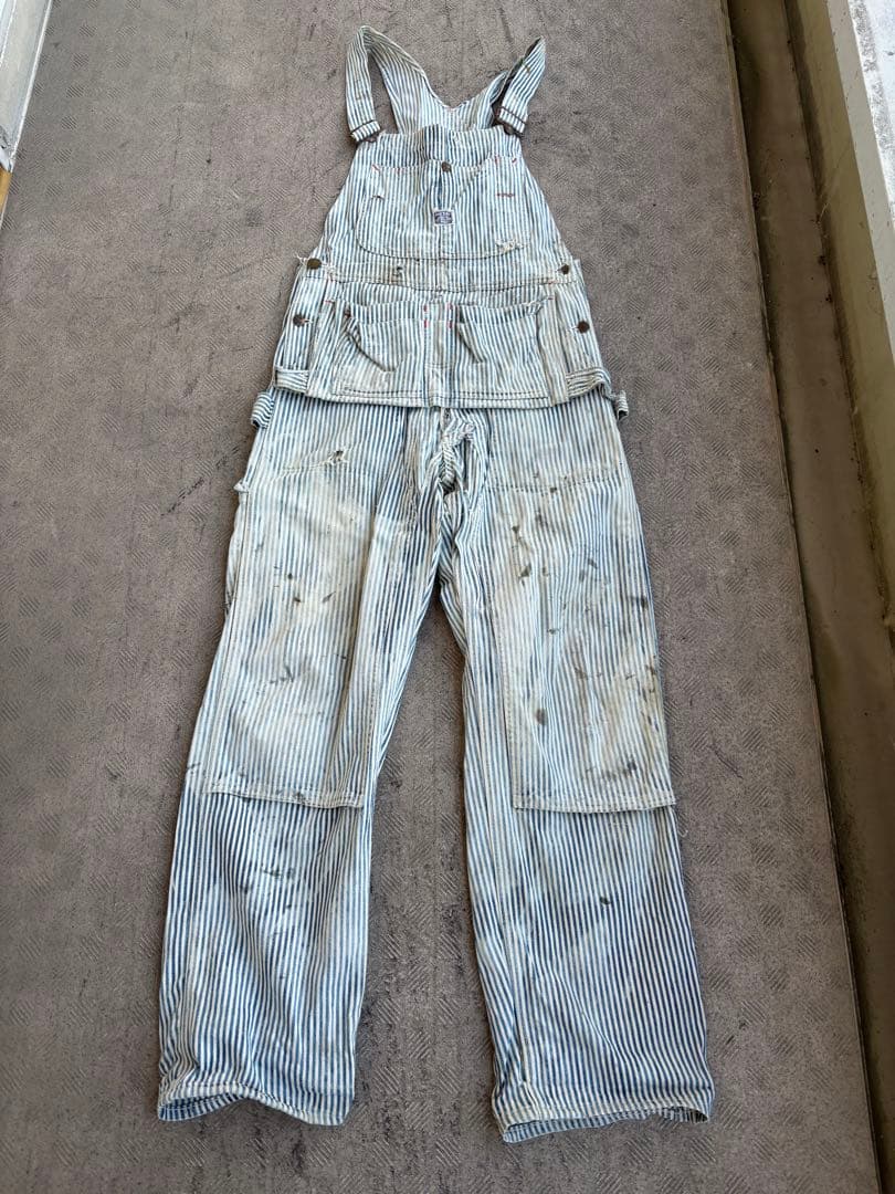 PAYDAY ペイデイ　ヒッコリーオーバーオール　40s